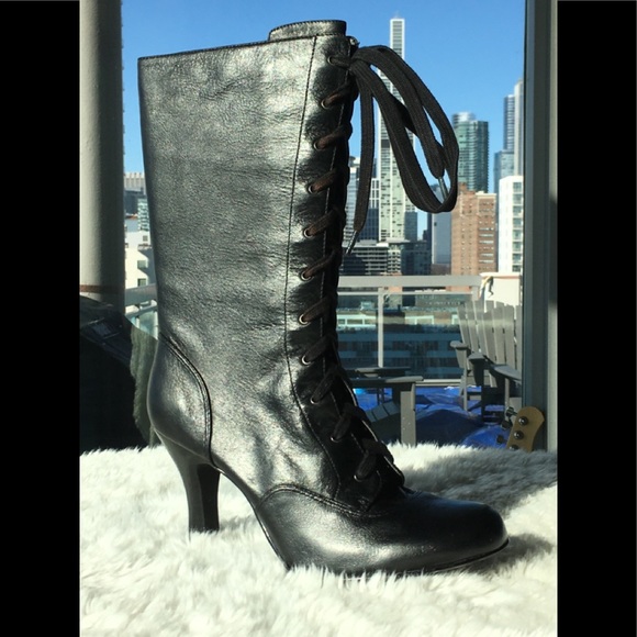 Tribeca by Kenneth Cole Shoes - Vintage Style NYC Tribeca Kenneth Cole Laced Boots